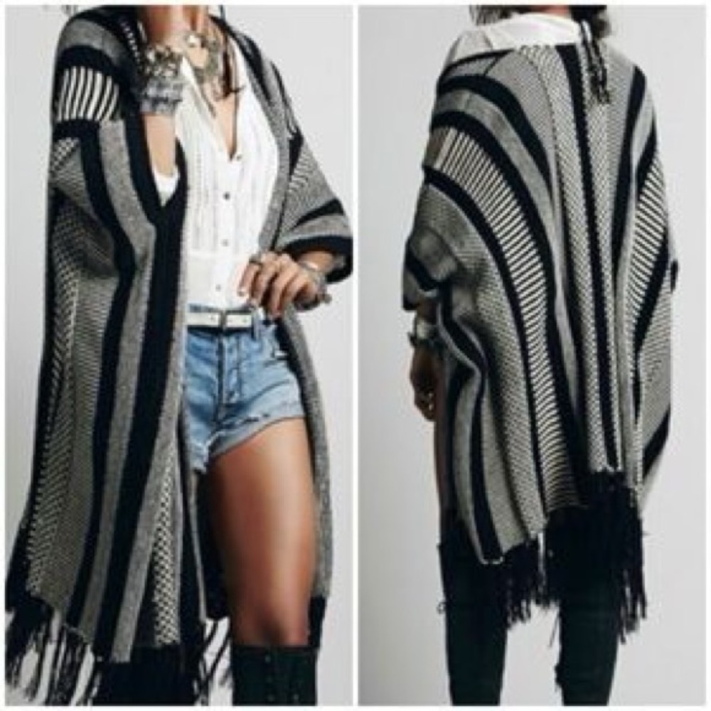 Free People Sweater Shawl